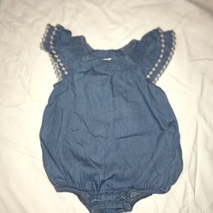 Denim romper